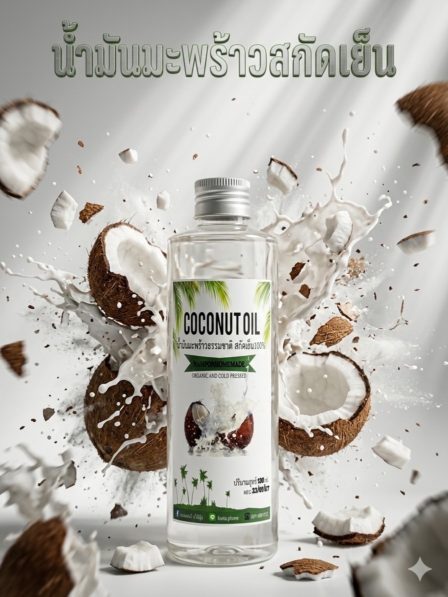 น้ำมันมะพร้าวสกัดเย็น