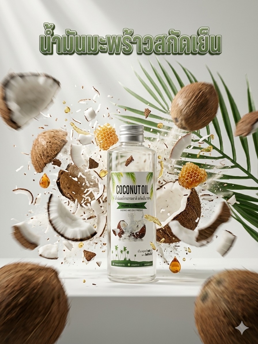 น้ำมันมะพร้าวสกัดเย็น