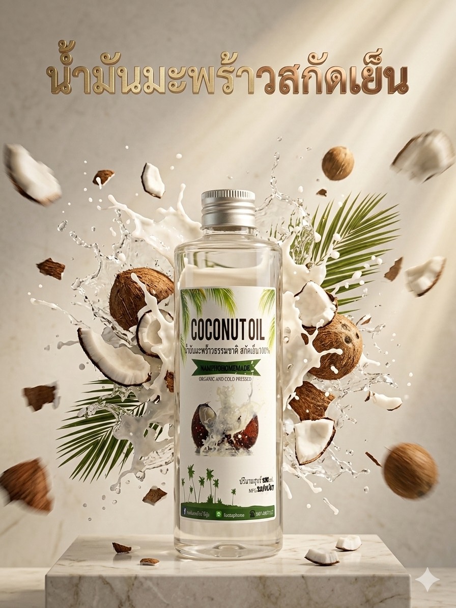น้ำมันมะพร้าวสกัดเย็น