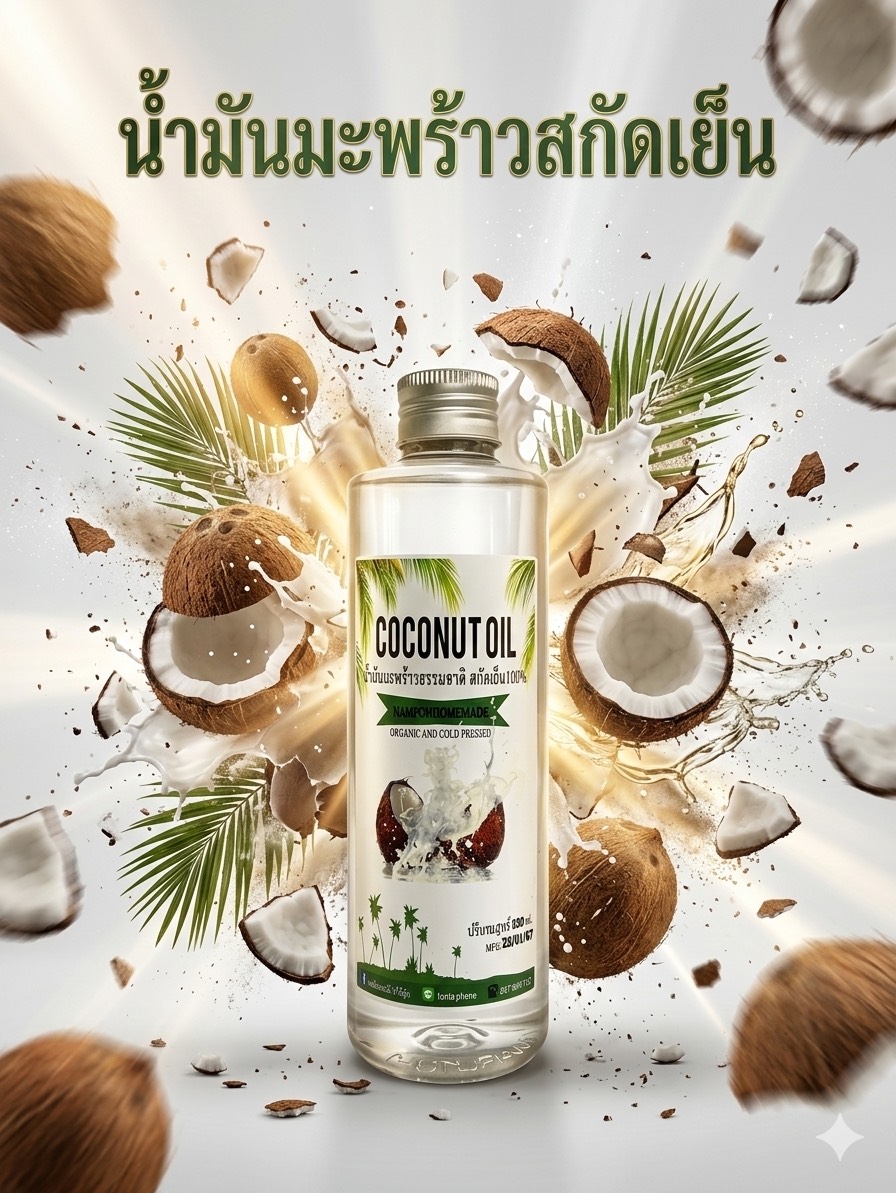 น้ำมันมะพร้าวสกัดเย็น