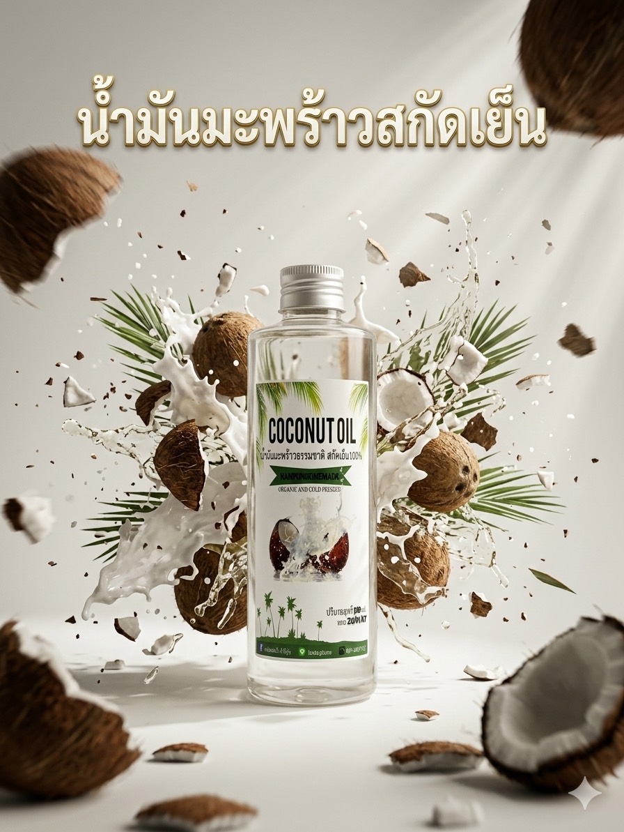 น้ำมันมะพร้าวสกัดเย็น