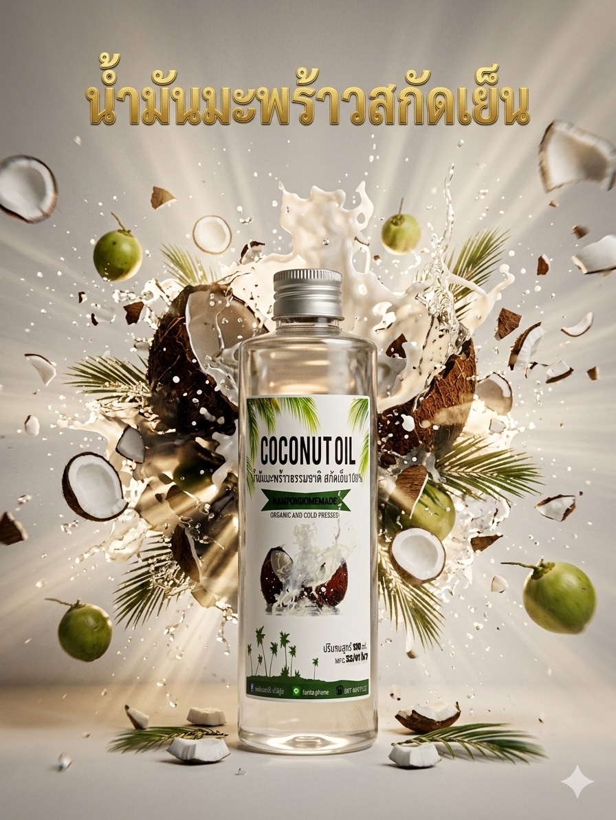 น้ำมันมะพร้าวสกัดเย็น