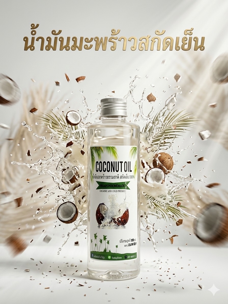 น้ำมันมะพร้าวสกัดเย็น
